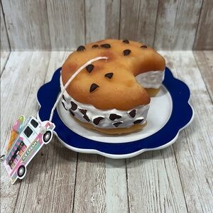 Cookie Sandwich Scented Candle fake food whimsical prop replica dessert